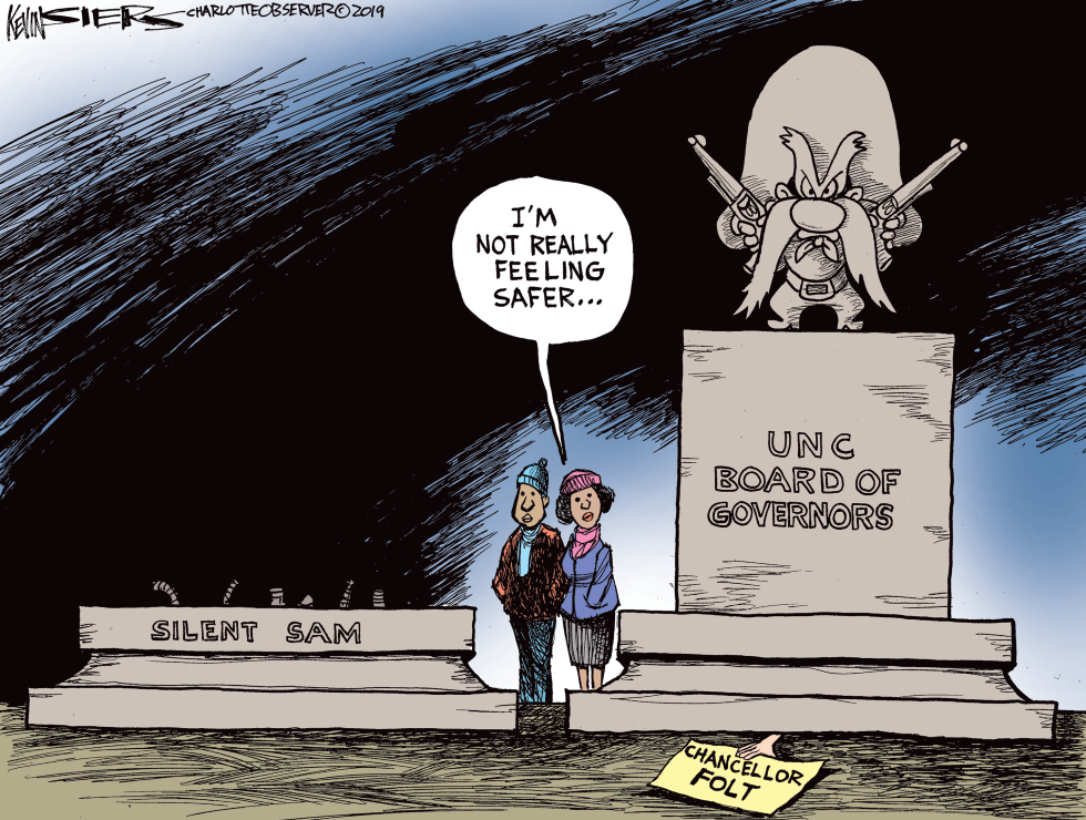  LOCAL NC SILENT SAM AND CHANCELLOR FOLT by Kevin Siers