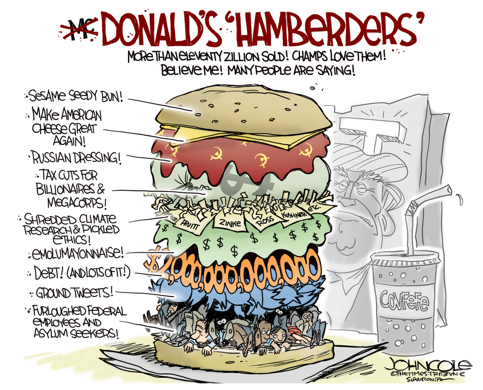  DONALD'S HAMBERDER by John Cole