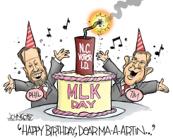 LOCAL NC NC LEGISLATURE AND MLK DAY by John Cole