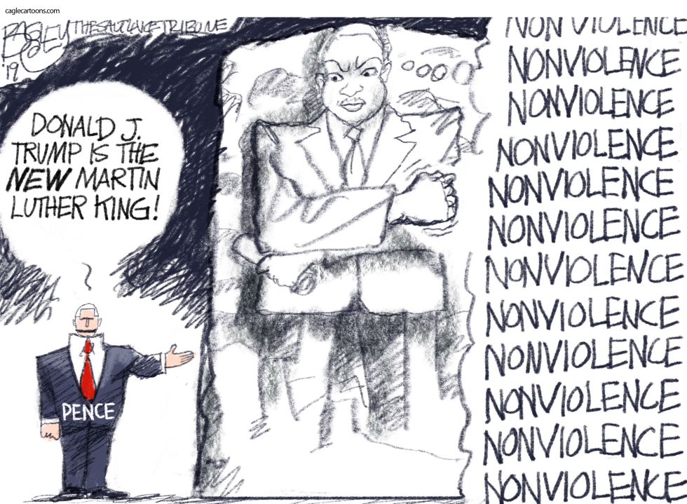  TRUMP AND MLK by Pat Bagley