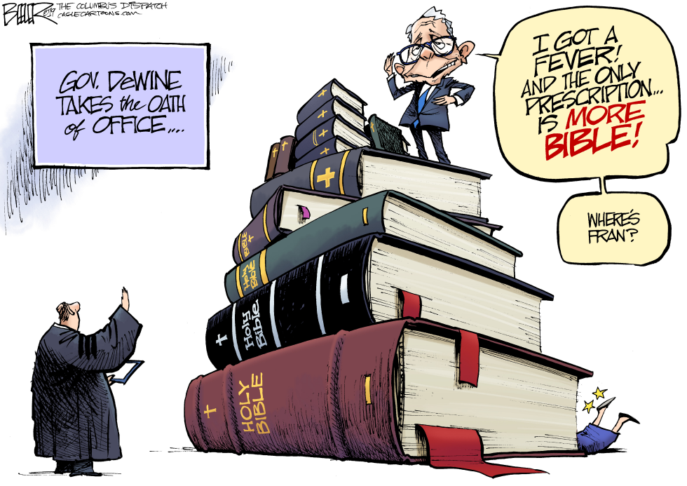  LOCAL OH DEWINE BIBLES by Nate Beeler