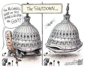 MISSING MAJORITY LEADER by Adam Zyglis