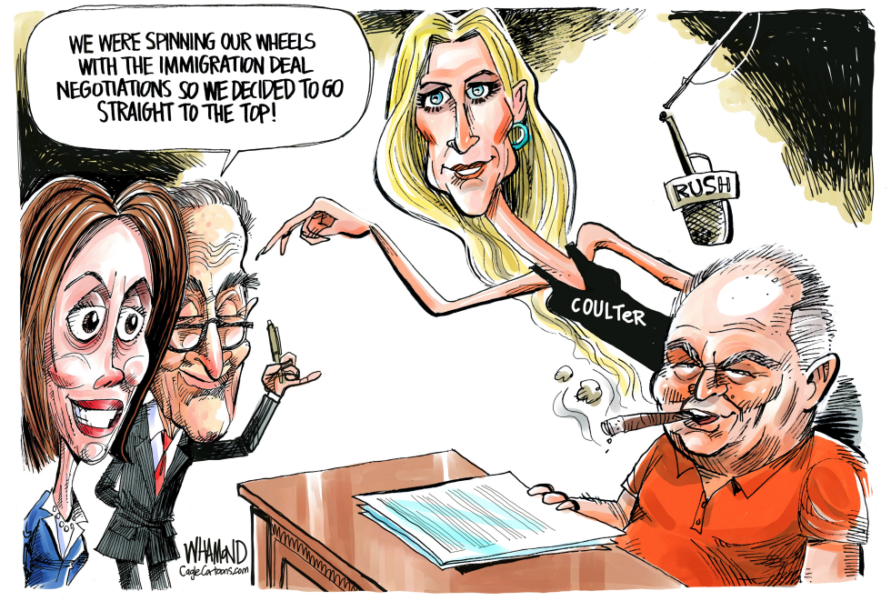  SHUTDOWN NEGOTIATIONS WITH COULTER AND LIMBAUGH by Dave Whamond