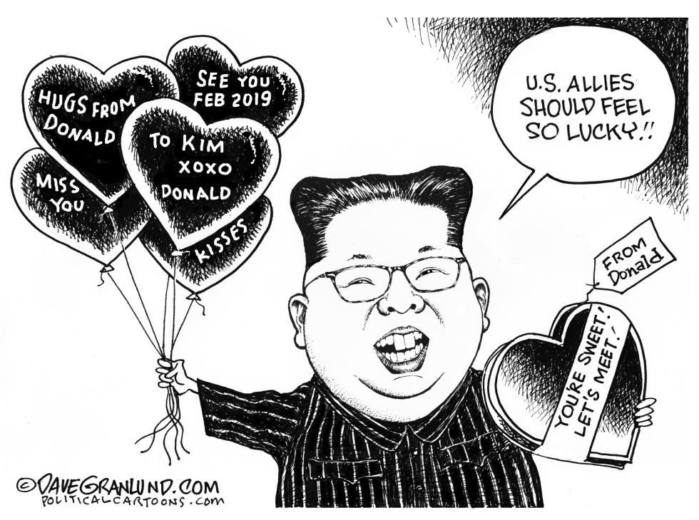  TRUMP AND KIM MEETING FEB 2019 by Dave Granlund