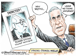 ROGER STONE INDICTED by Dave Granlund