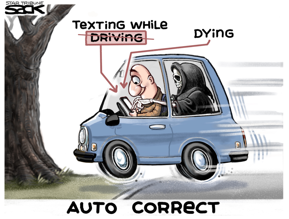  TEXTING WHILE DRIVING by Steve Sack