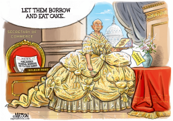 COMMERCE SECRETARY WILBUR ROSS ANTOINETTE by RJ Matson