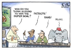 SUPER BOWL PELOSI by Christopher Weyant