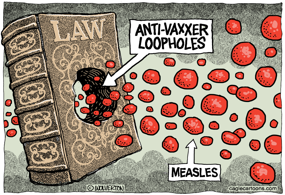  MEASLES AND ANTIVAXXERS by Wolverton