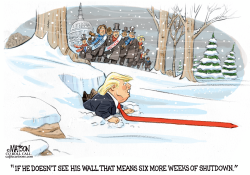 TRUMP GROUNDHOG PREDICTS MORE GOVERNMENT SHUTDOWN by RJ Matson