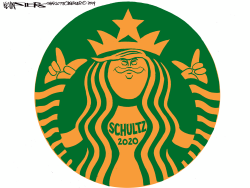 STARBUCKS SCHULTZ by Kevin Siers