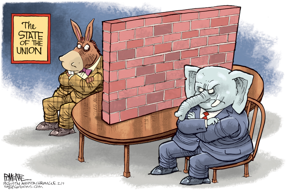  SOTU WALL by Rick McKee