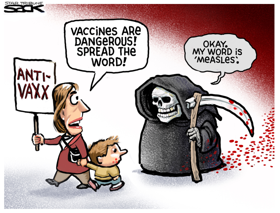  ANTIVAXXERS AND DEATH by Steve Sack