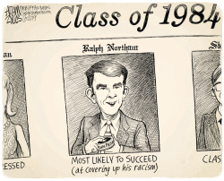 RALPH NORTHAM YEARBOOK by Adam Zyglis