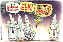 GOVERNOR NORTHAM KKK AND INFANTICIDE by Rick McKee