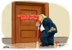 TRUMP INVESTIGATION GRAFFITI by RJ Matson