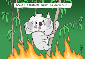 EXTREME HEAT IN AUSTRALIA by Stephane Peray