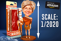 NATIVE AMERICA ELIZABETH WARREN DOLL by Bart van Leeuwen