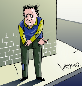 HANDS THAT CLAIMING FOR CHARITY by Arcadio Esquivel