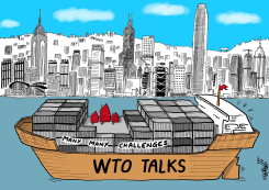 WTO SUMMIT IN HONG KONG by Stephane Peray