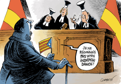 TRIAL OF CATALAN SEPARATIST LEADERS by Patrick Chappatte