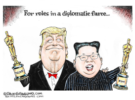 TRUMP AND KIM OSCARS by Dave Granlund