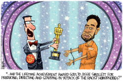 JUSSIE SMOLLETT OSCAR by Rick McKee