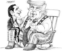 SEBASTIAN KURZ OF AUSTRIA MEETS DONALD TRUMP by Petar Pismestrovic