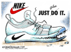 NIKE SHOE FAIL by Dave Granlund