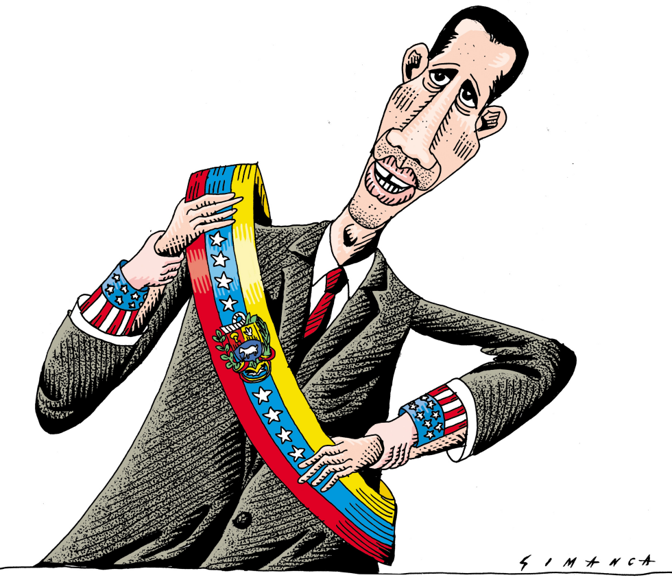  VENEZUELA'S SELF-PROCLAIMED PRESIDENT by Osmani Simanca