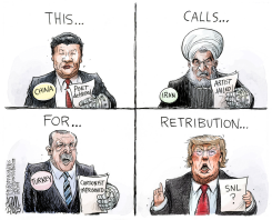 THIS CALLS FOR RETRIBUTION by Adam Zyglis