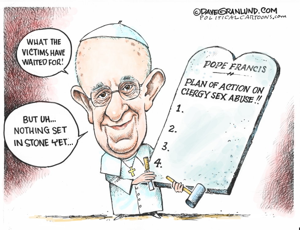  POPE ACTION ON CLERGY SEX ABUSE by Dave Granlund