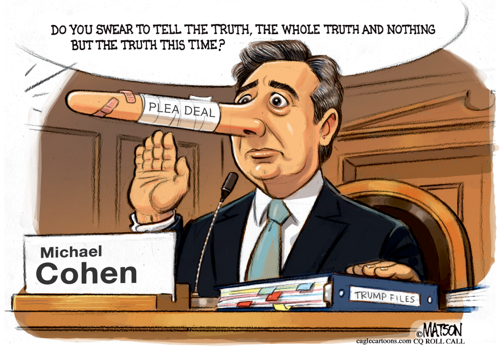  MICHAEL COHEN SWEARS TO TELL THE TRUTH by RJ Matson