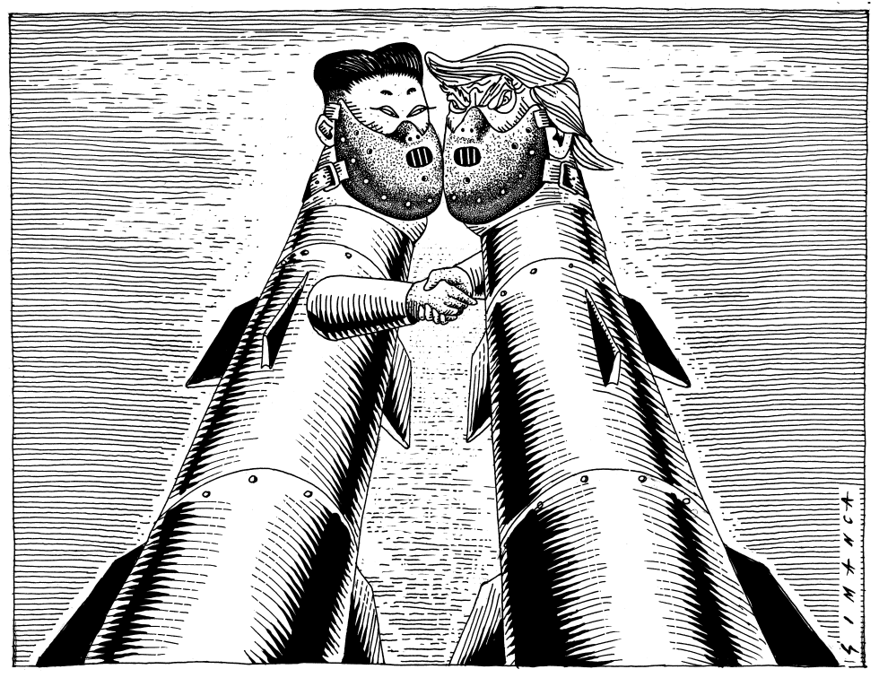  TRUMPKIM SUMMIT by Osmani Simanca