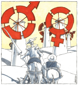 GENDER EQUALITY QUIXOTE by Michael Kountouris