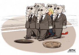 REPUBLICAN SECURITY DETAIL PROTECTS PRESIDENT by RJ Matson