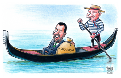 SALVINI AND PUTIN by Gatis Sluka