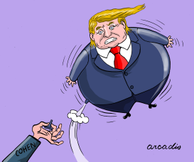 TRUMP DESINFLADO by Arcadio Esquivel