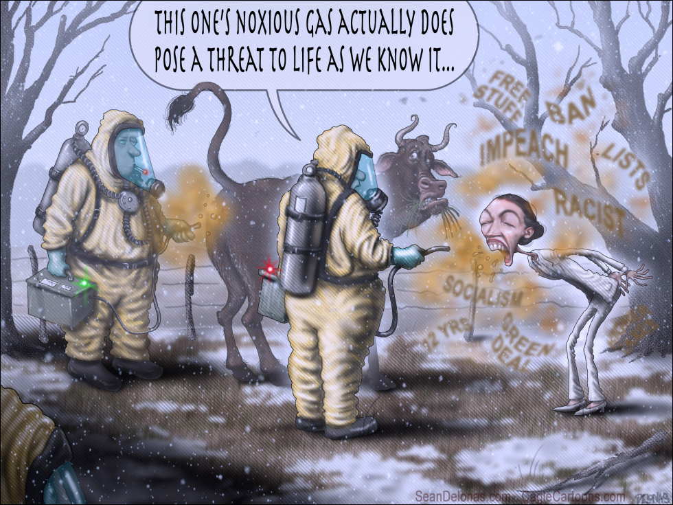  AOC COW FARTS by Sean Delonas