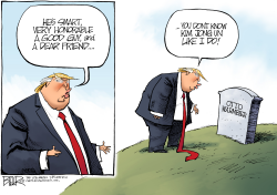 TRUMP AND OTTO WARMBIER by Nate Beeler