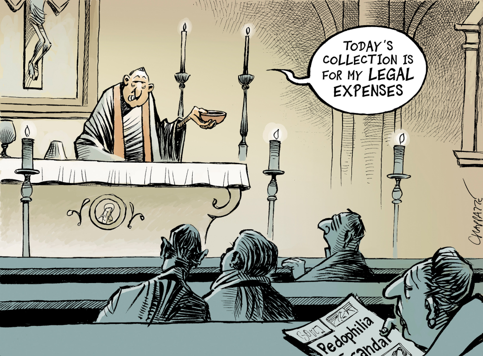  THE CHURCH AND THE SCANDAL by Patrick Chappatte