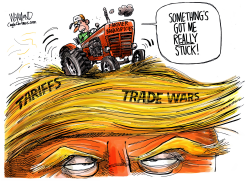 FARMERS IN DEEP TRUMP by Dave Whamond