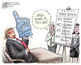 TRADE DEFICIT by Adam Zyglis