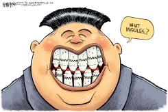 KIM JONG UN MISSILES by Rick McKee