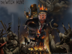 TRUMP WITCH HUNT by Sean Delonas