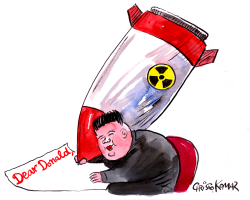 DEAR DONALD FROM KIM JONG UN by Christo Komarnitski