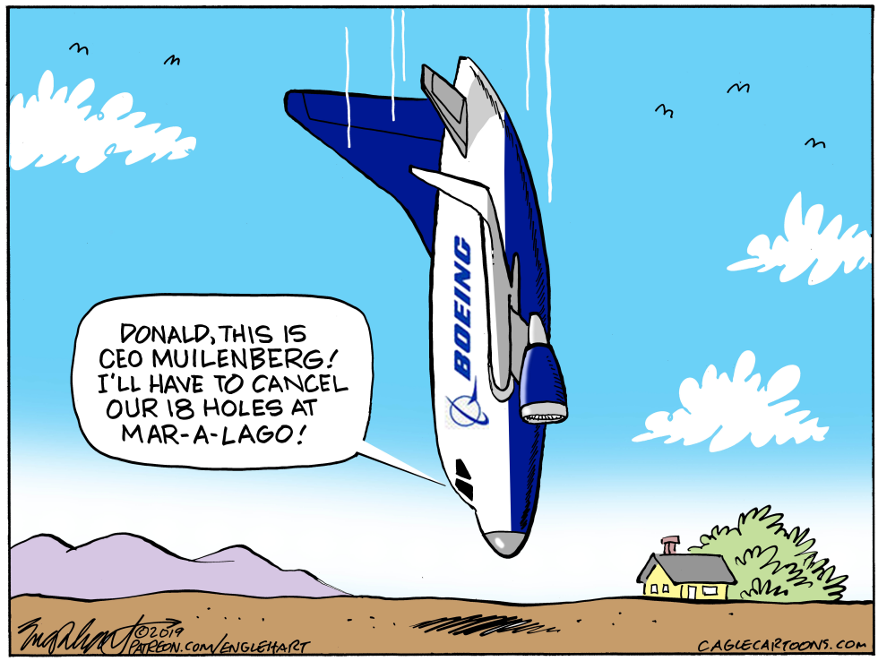  BOEING 737 by Bob Englehart