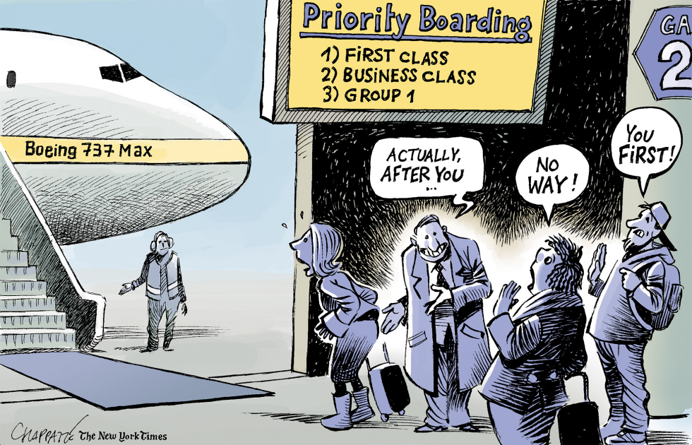  SAFETY CONCERNS AROUND BOEING 737 MAX by Patrick Chappatte