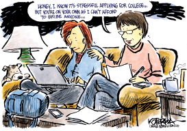 COLLEGE SORRY, KID YOU'RE ON YOUR OWN by Jeff Koterba