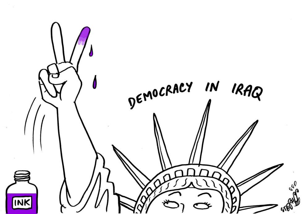  DEMOCRACY IN IRAQ by Stephane Peray